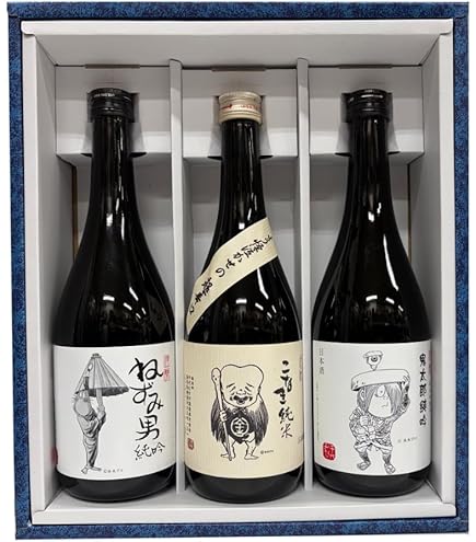 Amazon.co.jp: 千代むすび 鬼太郎のツボ 本醸造辛口 360ml 箱付 日本酒