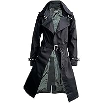 ゴシックパンクロックブランドALGONQUINS蛇柄パイソン模様トレンチコート ゴシックパンクロックブランドALGONQUINS蛇柄パイソン模様