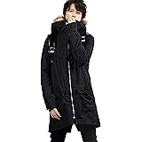 Amazon モッズコート メンズ 裏ボア ファー付き コート ロングコート ミリタリー ブラック グリーン カーキ 黒 緑 コート ジャケット 通販