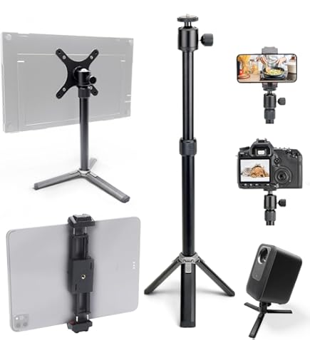 Amazon | Kado 金属製ポータブルモニタースタンド三脚