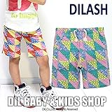 (ディラッシュ) DILASH ms4 ボックス柄ハーフパンツ（4分丈） 80 レッド
