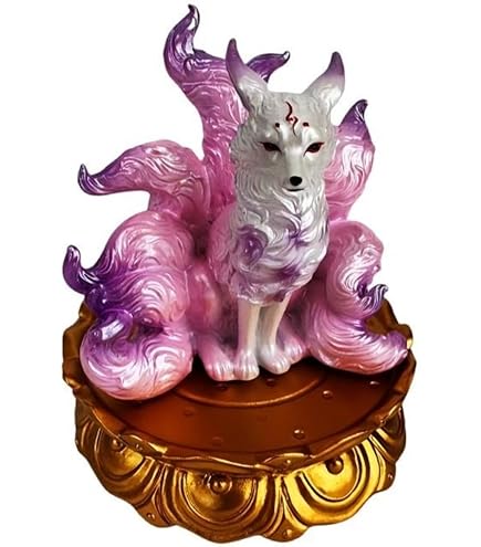 ピンク瑪瑙 九尾の狐 置物 彫り物 縁起物 Amazon.co.jp: 九尾の狐 置物 玄関 飾り 縁起物 玉藻前 九尾の狐姫様