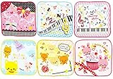 ハンカチ プチタオル 女の子セット C 計6枚 モコモコアニマル/スウィングライフ 3枚組×2組セット 16×16cm PG451100/PG451200