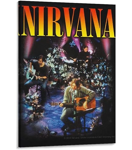 Amazon.co.jp: ヴィンテージ音楽ポスターカートコバーンニルヴァーナ