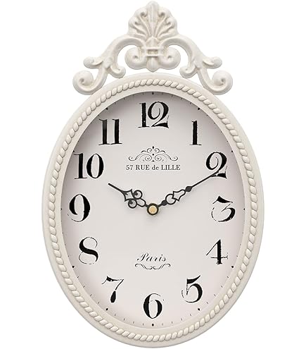 Amazon.co.jp: Vintage Style Oval French Wall Clock Galerie du