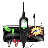 P100 Automotive Circuit Tester, 12V 24V, 40Ft Cable, Power Circuit Probe Tester, AC DC Digital Voltage Tester, Auto Diagnosti