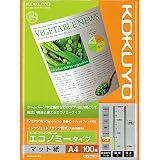 コクヨ(KOKUYO) インクジェットプリンタ用紙 エコノミー A4 100 KJ-M18A4-100