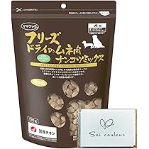 Amazon.co.jp: ママクック フリーズドライのムネ肉レバーミックス犬用