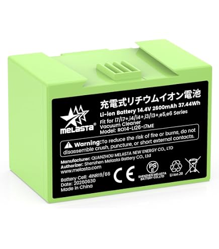 Amazon.co.jp: ルンバ 14.4V 3000mAh 交換用バッテリー アイロボ i7