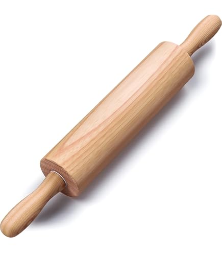 Amazon｜小柳産業 めん棒 27cm お菓子作り 調理 木 日本製 回転めん棒
