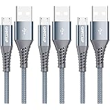 GHNTJAP マイクロ USB ケーブル 【1M/3本セット】 Micro USB ケーブル QC3.0/2.0対応 高速充電 USB2.0高速データ転送 Android充電ケーブル アンドロイド充電コード Xperia、Galaxy、Nexus、