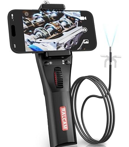 Amazon | Ralcam ファイバースコープ デュアルカメラ 先端可動式 8.5mm