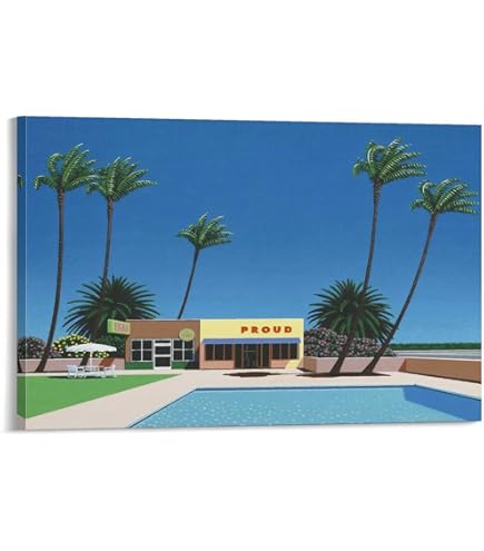 非売品　1980's　凡美社　アートポップ　ウィンドウ　パネル　永井博　ポスター Amazon.co.jp: Bigwig Prints 永井弘アート - Vaporwave 美的ポスター