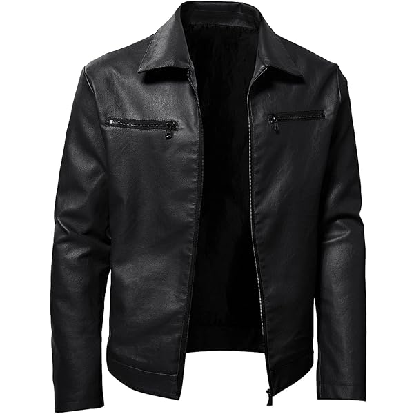 Amazon | [Chenyoulan] メンズ ライダース ブルゾン レザー