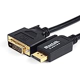 MacLab. Displayport DVI 変換 ケーブル 1.8m DVI-D ディスプレイポート シングルリンク パッシブタイプ 24pin Acer Lenovo Dell ASUS などと互換性有り BC-DPD18BKb