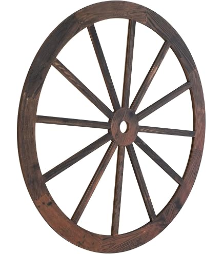 Amazon.co.jp: 【江戸時代木製の井戸滑車】車輪骨董インテリア古民具