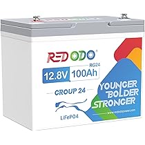 Amazon | Redodo 12V 100Ah Group24 リン酸鉄リチウムイオン