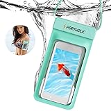 PORTHOLIC 防水ケース スマホ用 スマホ 防水ケース 携帯 iphone 11 11pro 8plus IPX8認定 タッチ可 指紋認証 顔認証 Face Touch ID認証 完全防水 iPhone11/11pro/XR/X/8/8plus/7/7plus/6/6plus/Android 6インチ以下全機種対応 水中撮影 海 風呂【2020最新型】