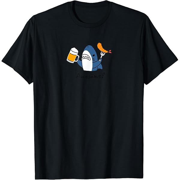 Amazon | サメパンチ パンチを繰り出すサメ さめ 鮫 おもしろ Tシャツ