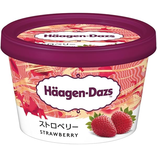 はーげんダッツ HAAGEN-DAZS Ice Cream, Strawberry, 3.6 fl. oz. Cup | No GMO