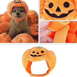 ペットハロウィンかぼちゃ帽子 ハロウィン ペット ノベルティ パンプキンハット ペットハロウィンコスチューム 面白い調整…