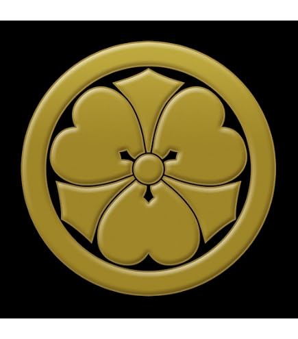 Amazon.co.jp: 蒔絵シール 家紋ステッカー 「丸に剣片喰 銀」 : おもちゃ