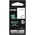 カシオ ネームランド ラベルライター 純正 テープ 18mm XR-18WEB 白地に青文字