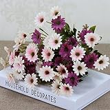 造花インテリア ヨーロッパ デイジー 造花 花束 枯れない花 アートフラワー CT触媒 シルク製 開店祝い 開院祝い 新築祝い お中元 お歳暮 年末年始 贈答 お年賀 お祝い 結婚式ブケ プレゼント 