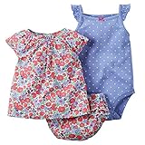 カーターズ Carter's ボディスーツ + チュニック + パンツ 豪華3点セット 3-Piece Bodysuit & Diaper Cover Set 6M (61-67cm) [並行輸入品]