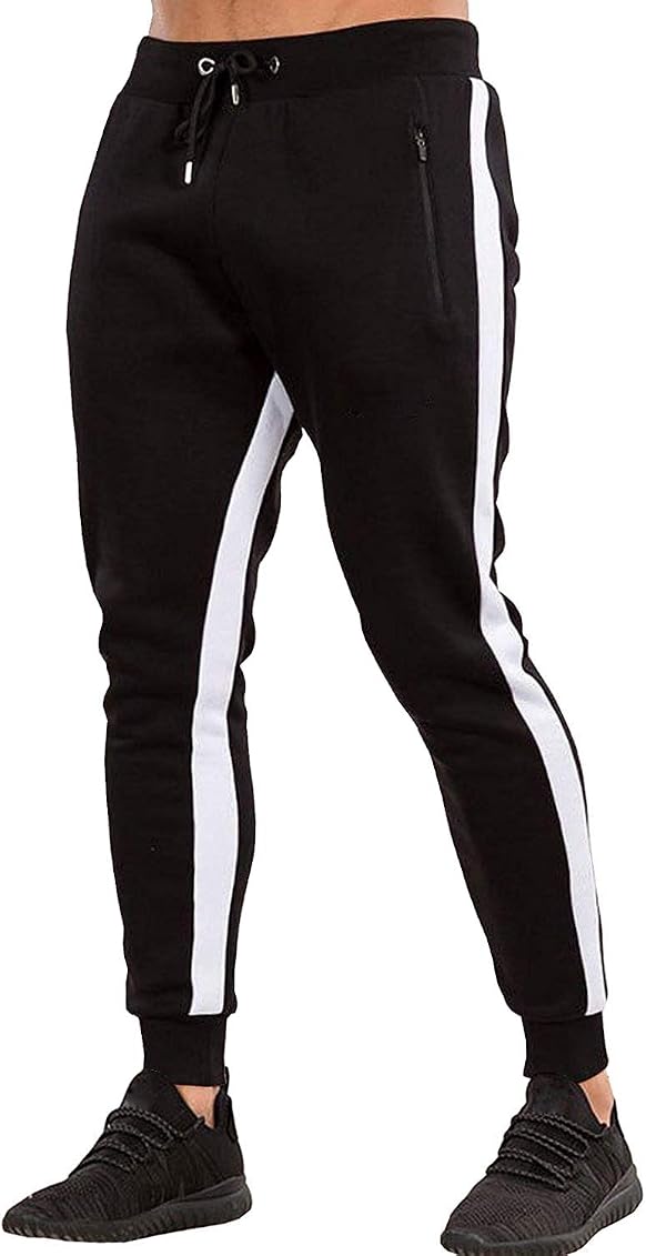 OuBER Men's Gym Jogger Pants Slim Fit 