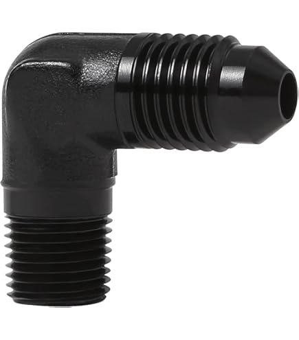 EVIL ENERGY 6AN PTFE Hose End Fitting 45 Degree Black For PTFE Hose Only 4PCS - View #9