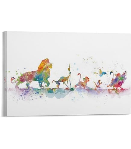 Amazon.co.jp: 西洋絵画 ディズニー ライオンキング LION KING