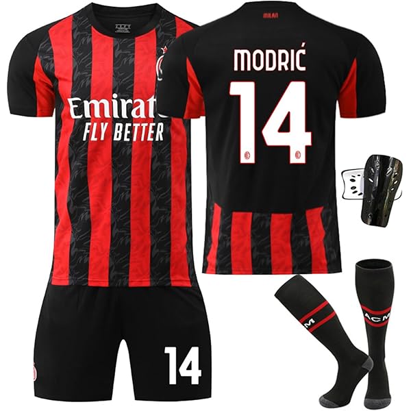 ACミラン MODRIĆ 14番 半袖 ユニフォーム ACミラン 25-26 アウェイ 半袖 ユニフォーム No.14 モドリッチ+