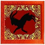 CT _ 101847 Doreen Erhardt新年コレクション – Chinese Zodiac Year of the Goat Chinese New Yearレッド、ゴールドとブラック –