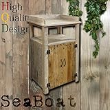 Sea Boat-シーボート 北欧アンティーク風電話台*テレフォンキャビネット*両開き扉*FAX台*ホワイト*ナチュラル*デザイナーズ*古木製*シャビー家具*リサイクルウッド*アンティーク家具*アンティーク雑貨*北欧風*レトロ*クラシック*