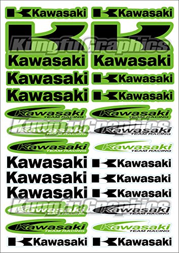 Kungfu Graphics カンフー グラフィックス Kawasaki カワサキ レーシングスポンサーロゴ マイクロデカールシート グリーン グラフィック Kungfu Graphics Smdecal0008 の最安値と通販店 取扱店なし サープラ
