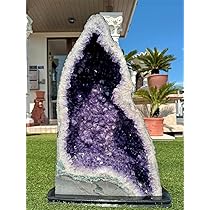 Amazon.co.jp: 天然 紫水晶 特大 アメジスト ドーム 原石 大きい