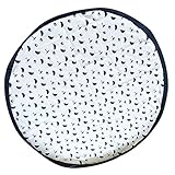 ノーブランド品 　大型　子供　キッズ　遊びマット　プレイマット　ストレージマット　片付けマット　玩具収納袋　 ドローストリング付き　140cm　2パタン選べる - パンダ