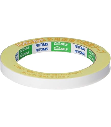 Amazon | 寺岡製作所 強粘着 P-カット両面テープ 10mmX20m 透明 No