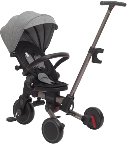 Amazon.co.jp: 【ASOWTREND】 子供用三輪車 7in1 折りたたみ 手押し棒