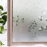 CottonColors 窓用フィルム 目隠しシート 断熱 紫外線カット 何度も貼直せる ガラスフィルム 90x200cm 蘭033