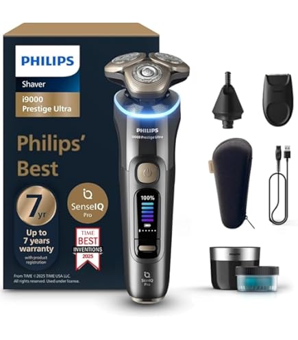 脱毛・除毛 PHILIPS Shaver S9000 Prestige SP9841/32 Philips Shaver S9000 Prestige Electric Wet and Dry Shaver, Bright