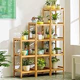 木製フラワーラック室内植物スタンド木製植物フラワーディスプレイスタンド木製ポットシェルフストレージラック屋外