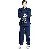 [たゆたふ] 作務衣 メンズ 夏 さむえ 男性用 おしゃれ 涼しい 綿麻 麻混 リネン