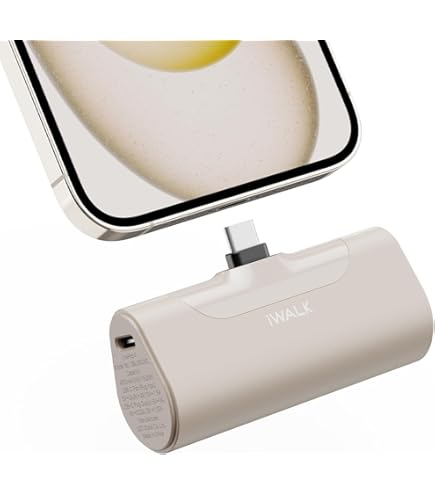 Amazon | iWALK モバイルバッテリー 小型 iPhone 4500mAh かわいい