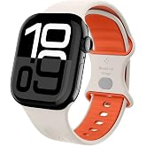 Spigen Apple Watch バンド 49/46/45/44mm【Apple Watch Ultra 3/Ultra 2/Ultra/11/10/9/8/7/6/5/4/SE3/SE2/SE対応】 シリコン素材 ストラップ 通気性 肌にやさし