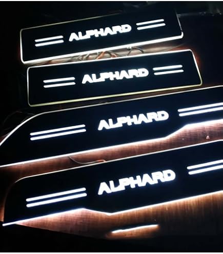 ALPHARD レインボーカラー　 スカッフプレート 4個セット Amazon | スカッフプレート アルファード 20系 サイドステップガード