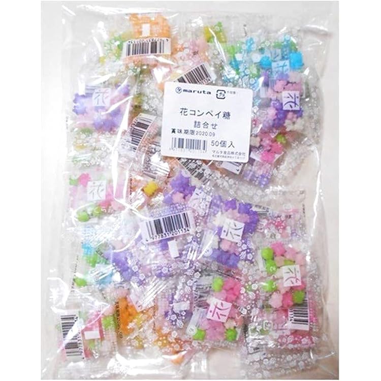 Amazon.co.jp: 金平糖 花こんぺいとう コンペイトウ 4g ×50袋セット