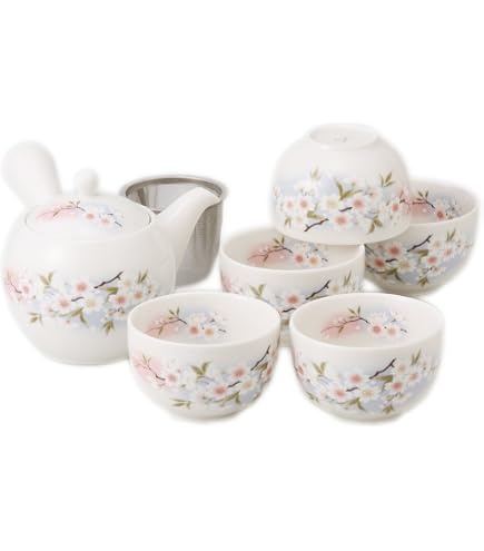 茶器 湯呑み ３点セット Amazon.co.jp: ヴィクトリー 湯呑み ギフト 箱入り 淡墨桜 急須茶器揃