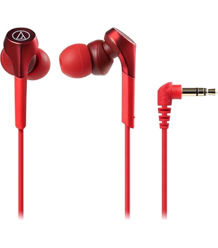 Amazon.co.jp: オーディオテクニカ ATH-CKR70 RD イヤホン 有線 カナル